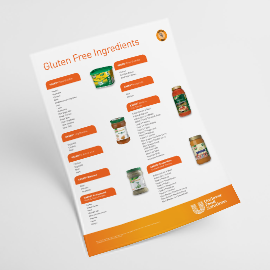View our gluten-free product list View our gluten-free product list
